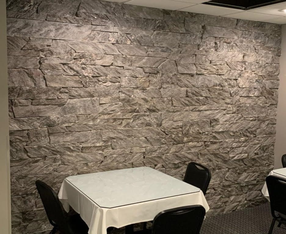 Moonlight Real Stone Veneer Accent Wall