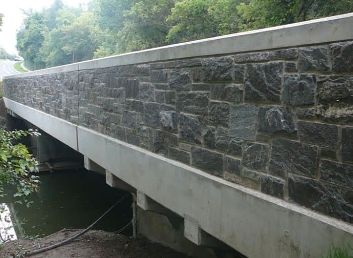 Pembroke Real Thin Stone Veneer Commercial Bridge