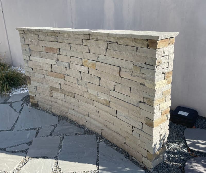 Pewter Ledge Natural Thin Stone Veneer Wall