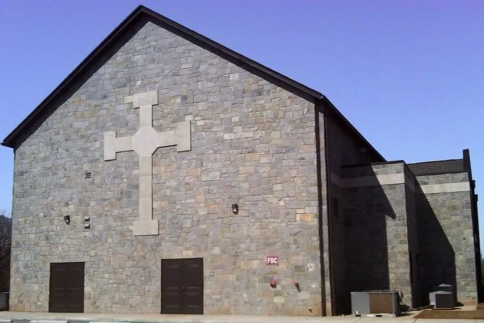 Queen Creek and Springfield Real Thin Stone Veneer Custom Blend Commercial Exterior