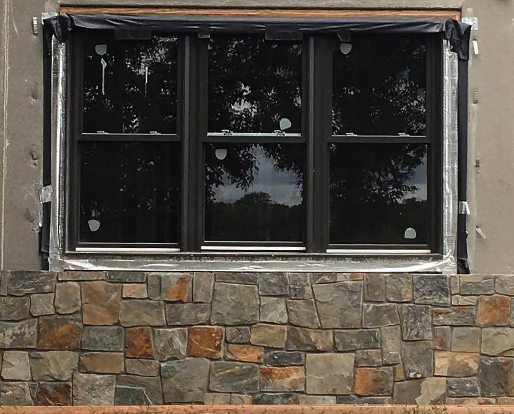 Rochester Real Thin Stone Veneer Wainscoting Installation