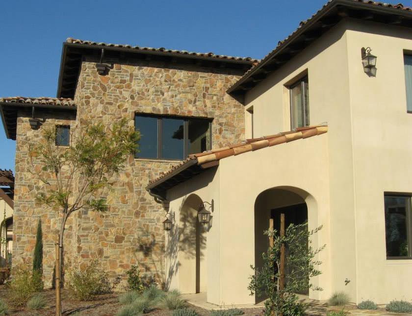 Sedona Natural Thin Stone Veneer Exterior Masonry