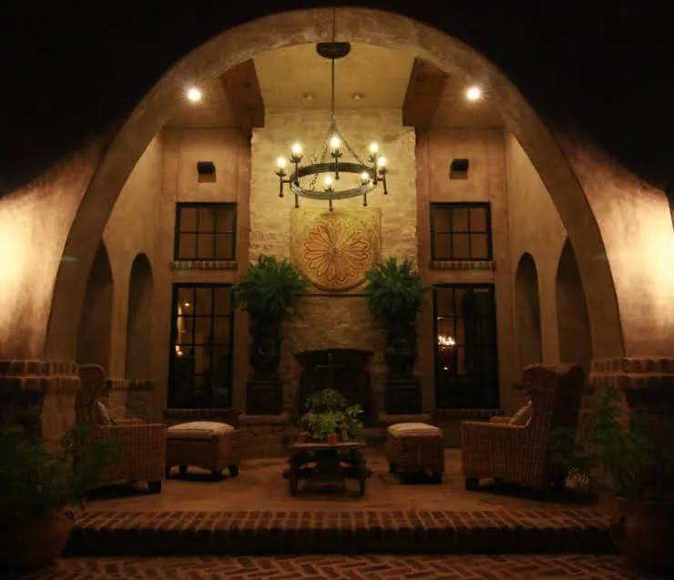 Tuscany Natural Stone Veneer Fireplace