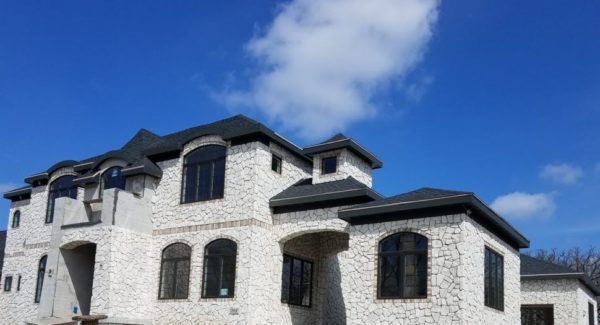 Winter Hills Natural Thin Stone Veneer Exterior Installation