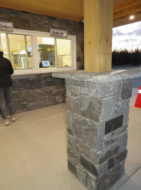 Pembroke Natural Granite Thin Stone Veneer Exterior