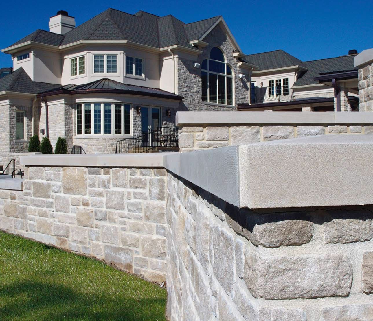 Edison Natural Thin Stone Veneer Outdoor Wall