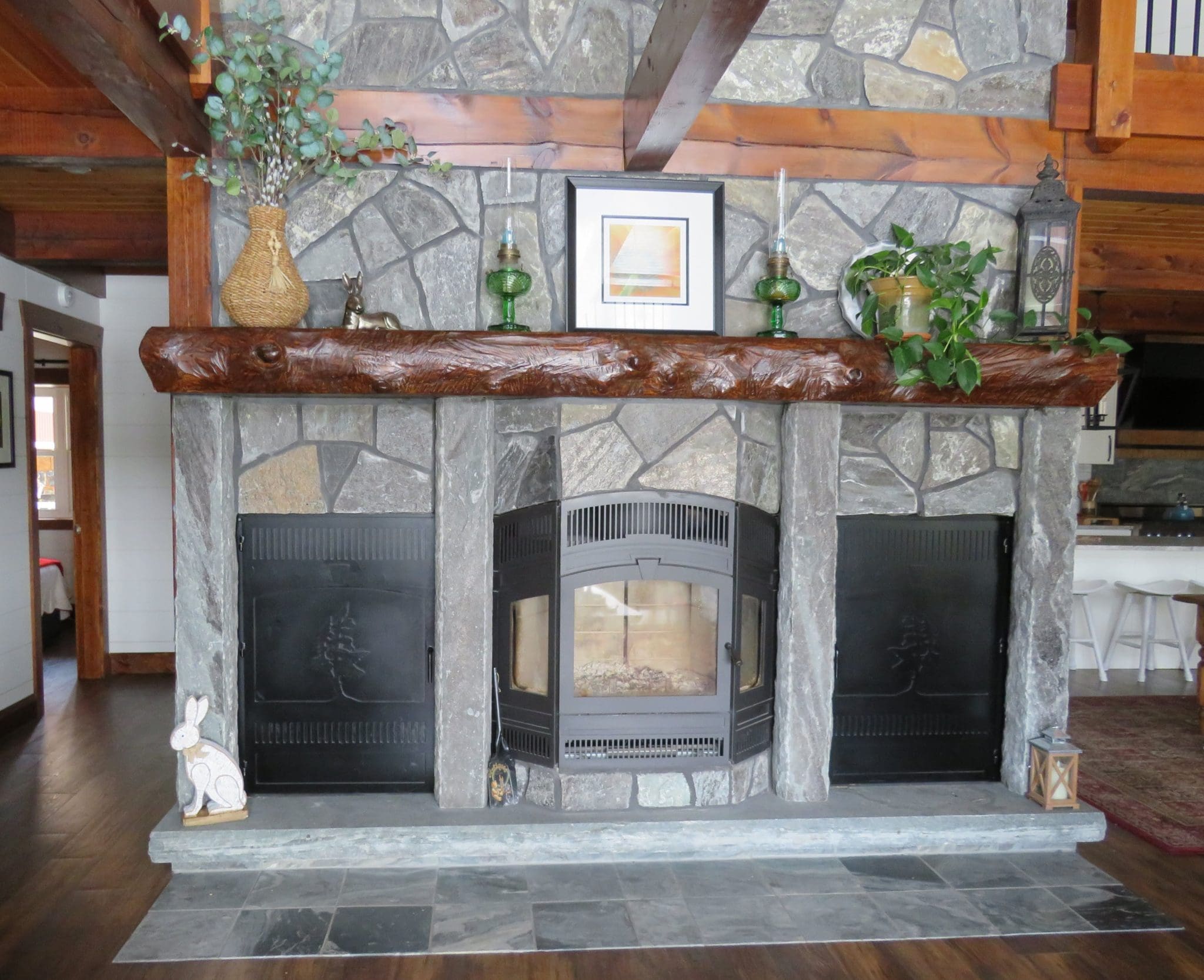 Concord Real Thin Stone Veneer Fireplace
