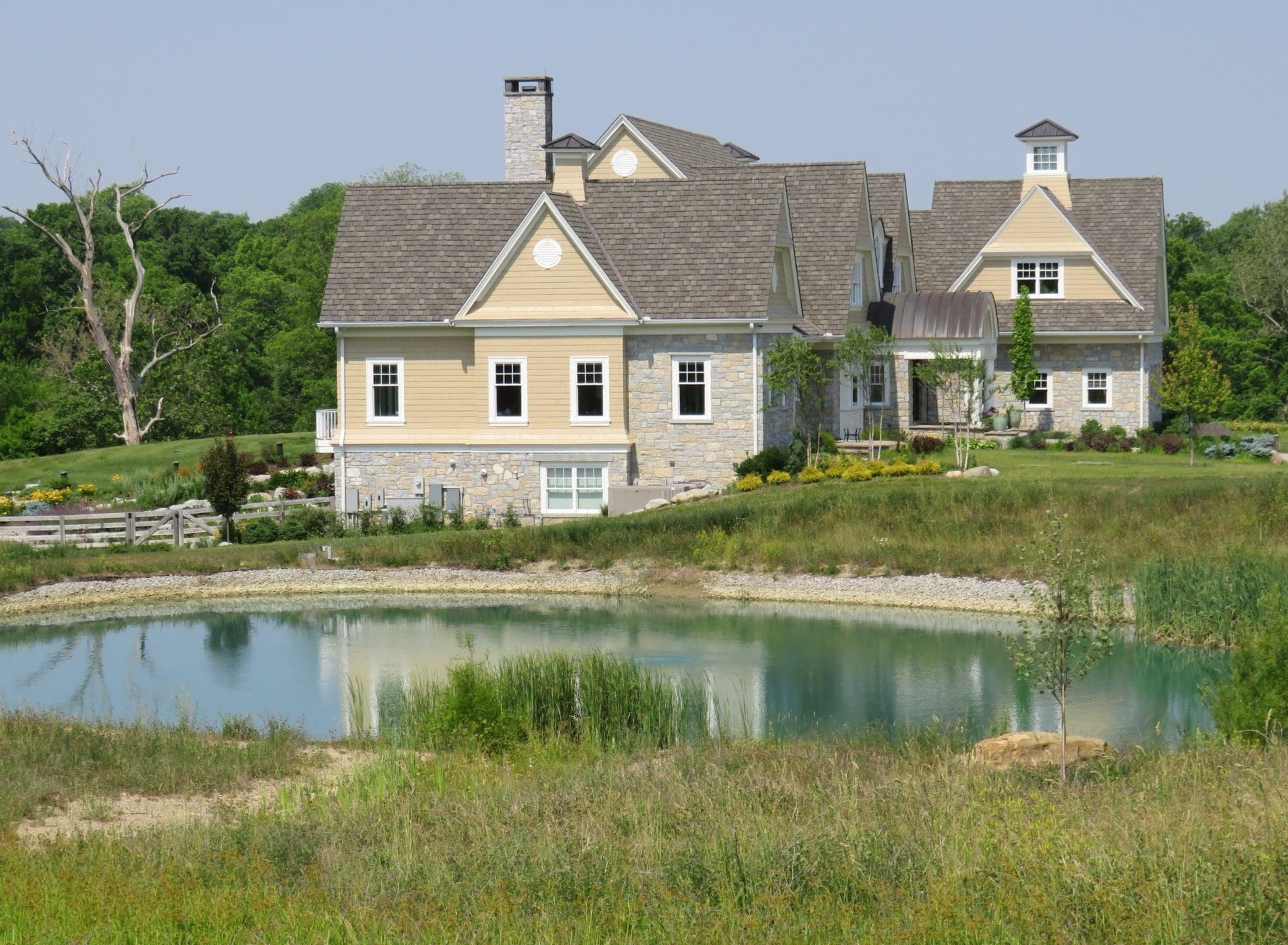 Chateau and Nottingham Real Thin Stone Veneer Country Home