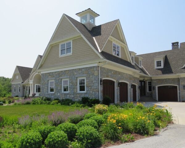 Chateau and Nottingham Real Thin Stone Veneer Exterior