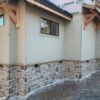 Custom Tahoe and Asheville Natural Stone Veneer Blend Exterior Installation