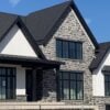 Pembroke Natural Stone Veneer Exterior with Light Mortar Flush Joint