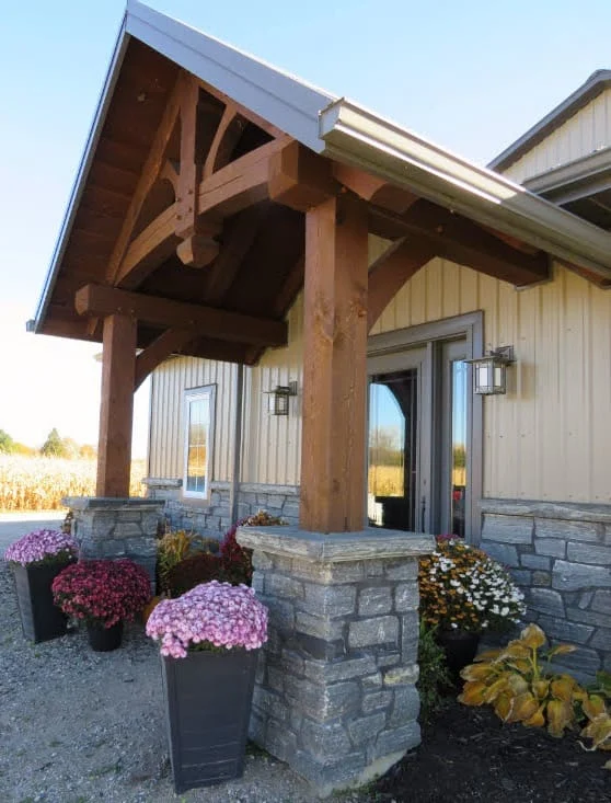 Seaside Real Stone Veneer Exterior with Natural Finish