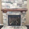 Jodeco Custom Natural Thin Stone Veneer Fireplace