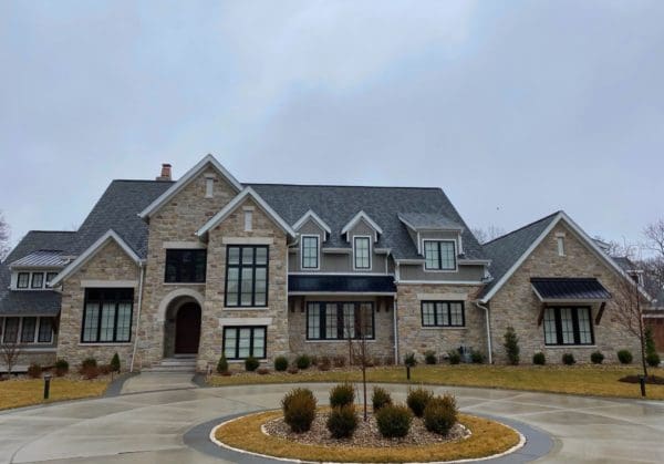 Custom Abingdon Real Stone Veneer with 10 Cherrywood Exterior