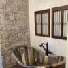 Pewter Night Custom Real Thin Stone Veneer Bathroom