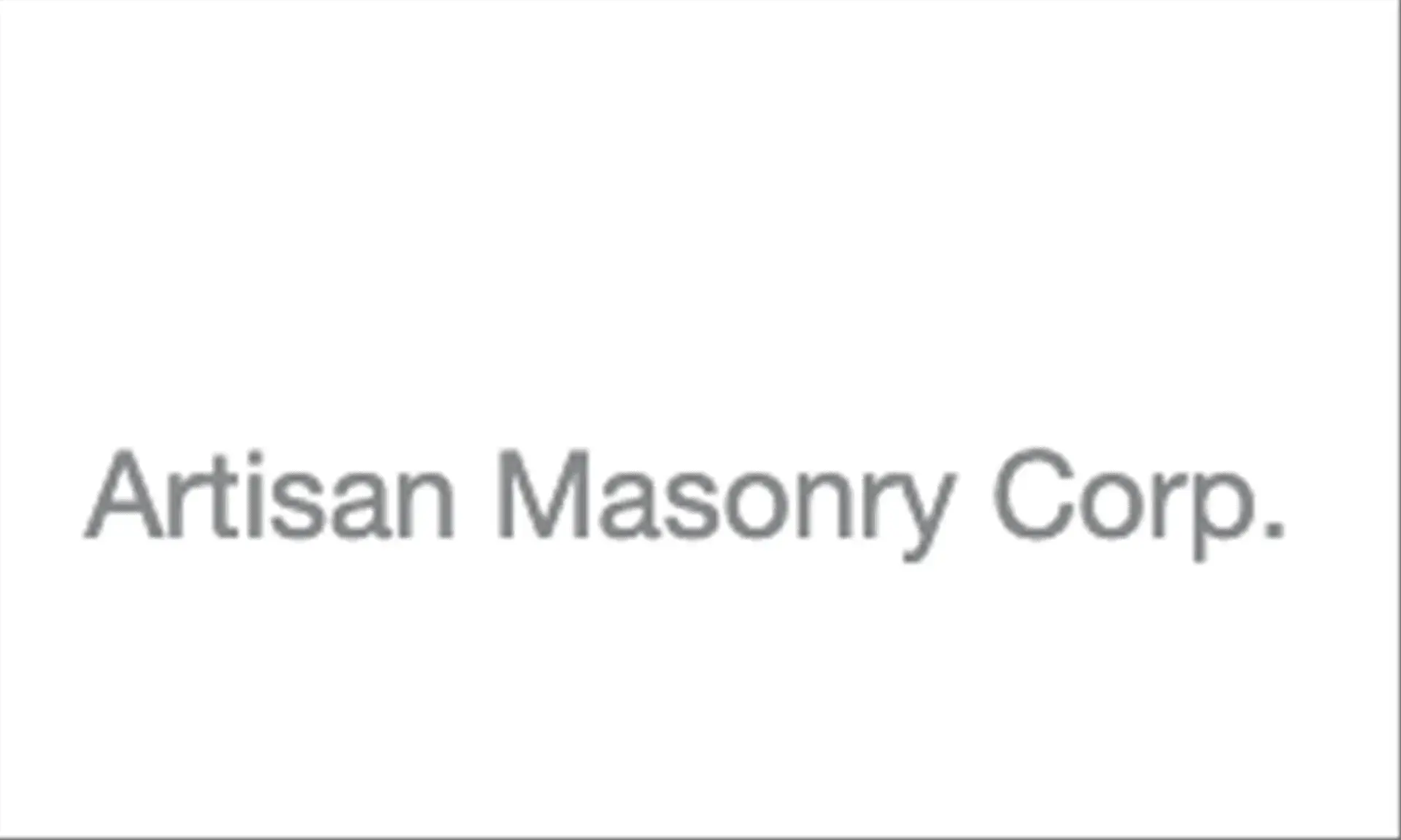 Artisan Masonry Corp.