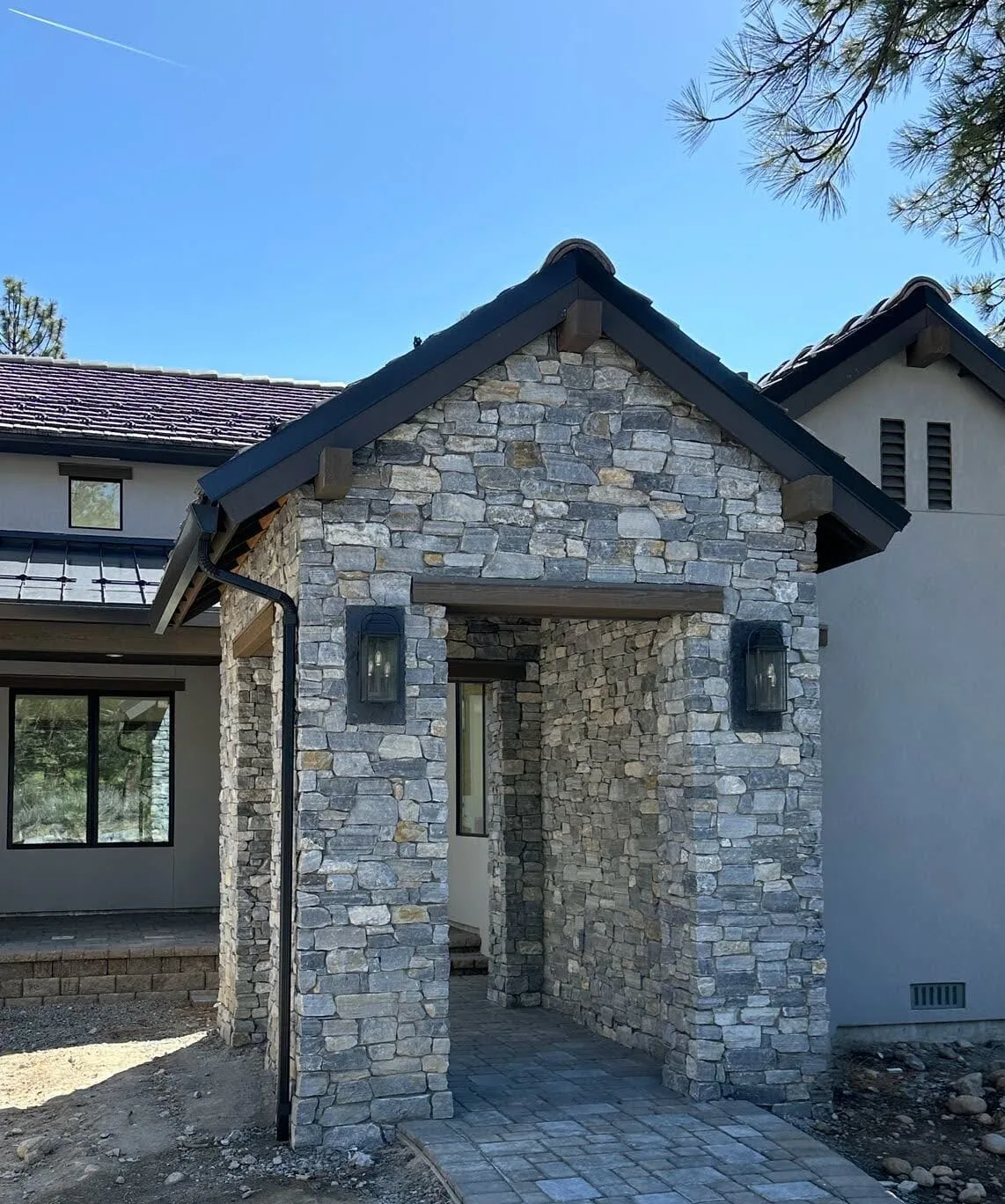 Durham Natural Thin Stone Veneer Install
