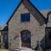 Helmsdale Natural Thin Stone Veneer Front Entrance