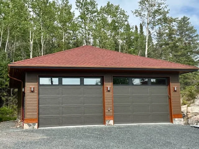 Split Fieldstone Real Stone Veneer Garage