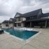 Country Snow Natural Stone Veneer Pool and Spa