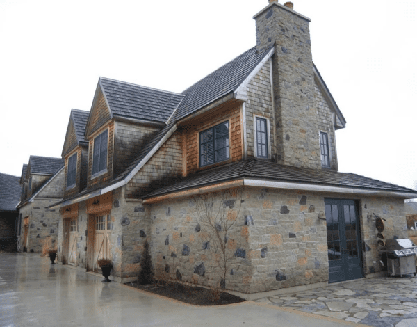 Baileys Harbor, Castle Ridge, and Concord Natural Stone Veneer Blend Rustic Exterior Siding