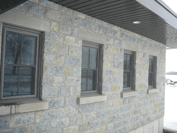 Jacksonport Natural Thin Stone Veneer Commercial Exterior Custom Heights All 7.75