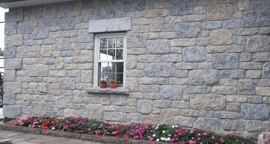 Jacksonport Real Stone Veneer Exterior Large Height Tumbled