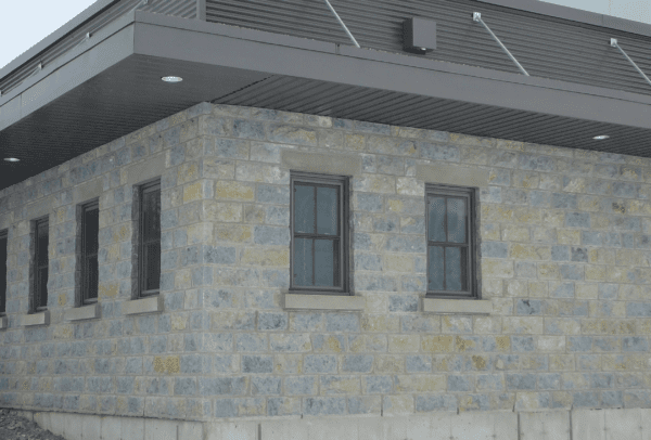 Jacksonport Real Thin Stone Veneer Commercial Exterior Custom Heights All 7.75