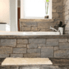 Larchmont Natural Thin Stone Veneer Bathroom