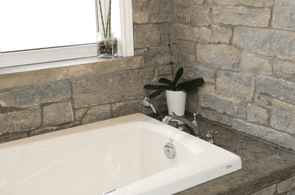 Larchmont Real Thin Stone Veneer Bathroom