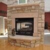 Mojave Real Thin Stone Veneer Fireplace