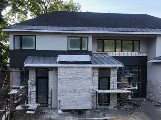 Montreux Natural Thin Stone Veneer Exterior Installation