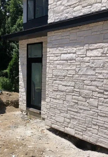 Montreux Real Thin Stone Veneer Exterior Installation