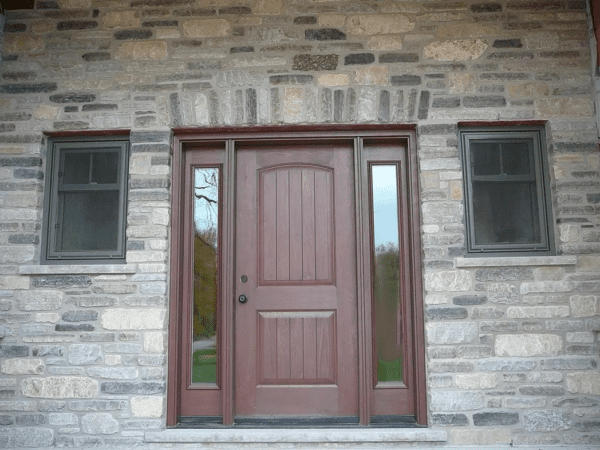 Seward Real Thin Stone Veneer Entrance