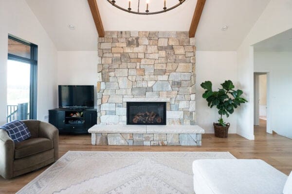 Westgate Natural Thin Stone Veneer Fireplace