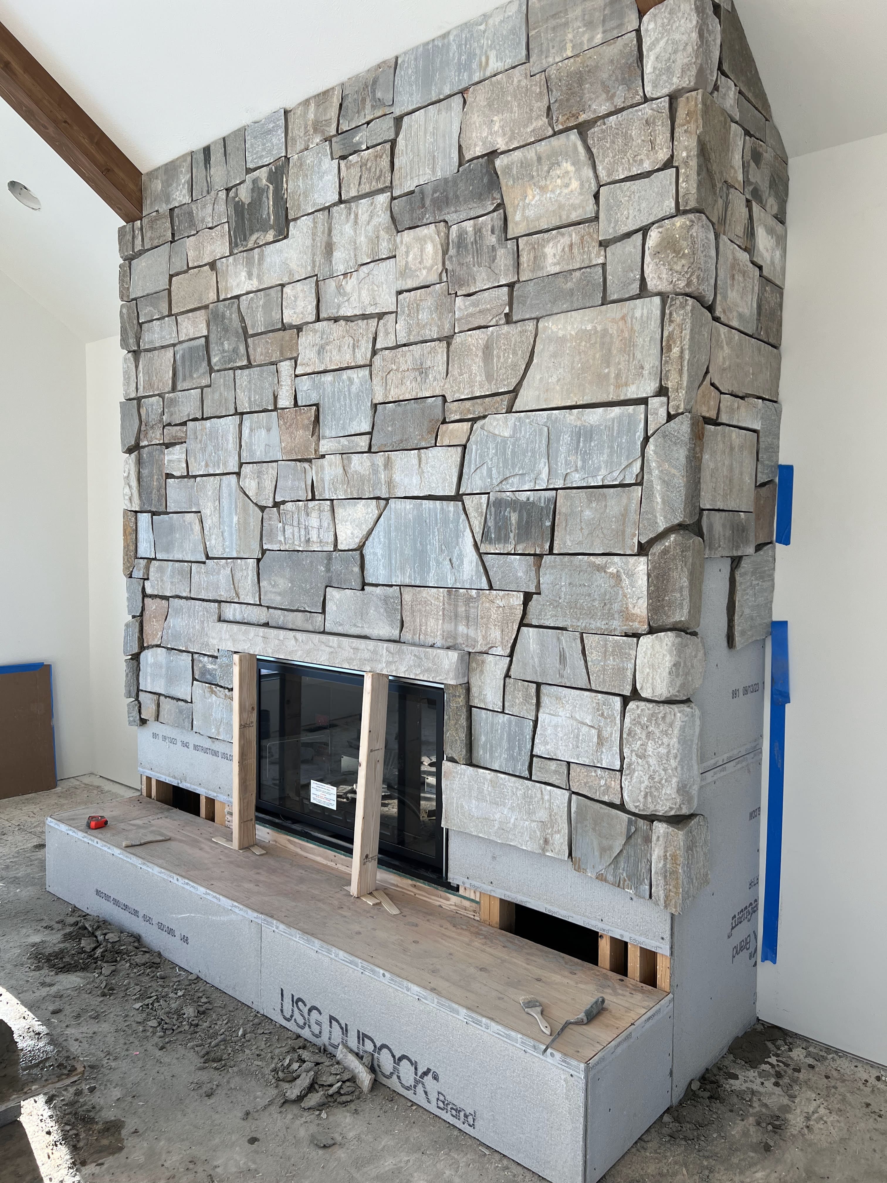 Westgate Natural Thin Stone Veneer Exterior Installation