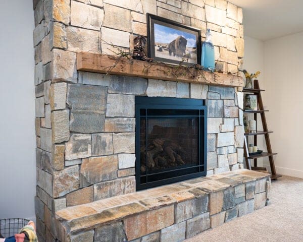 Wyndemere Real Stone Veneer Fireplace