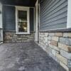 Cascade and Cabernet Natural Thin Stone Veneer Custom Blend Porch