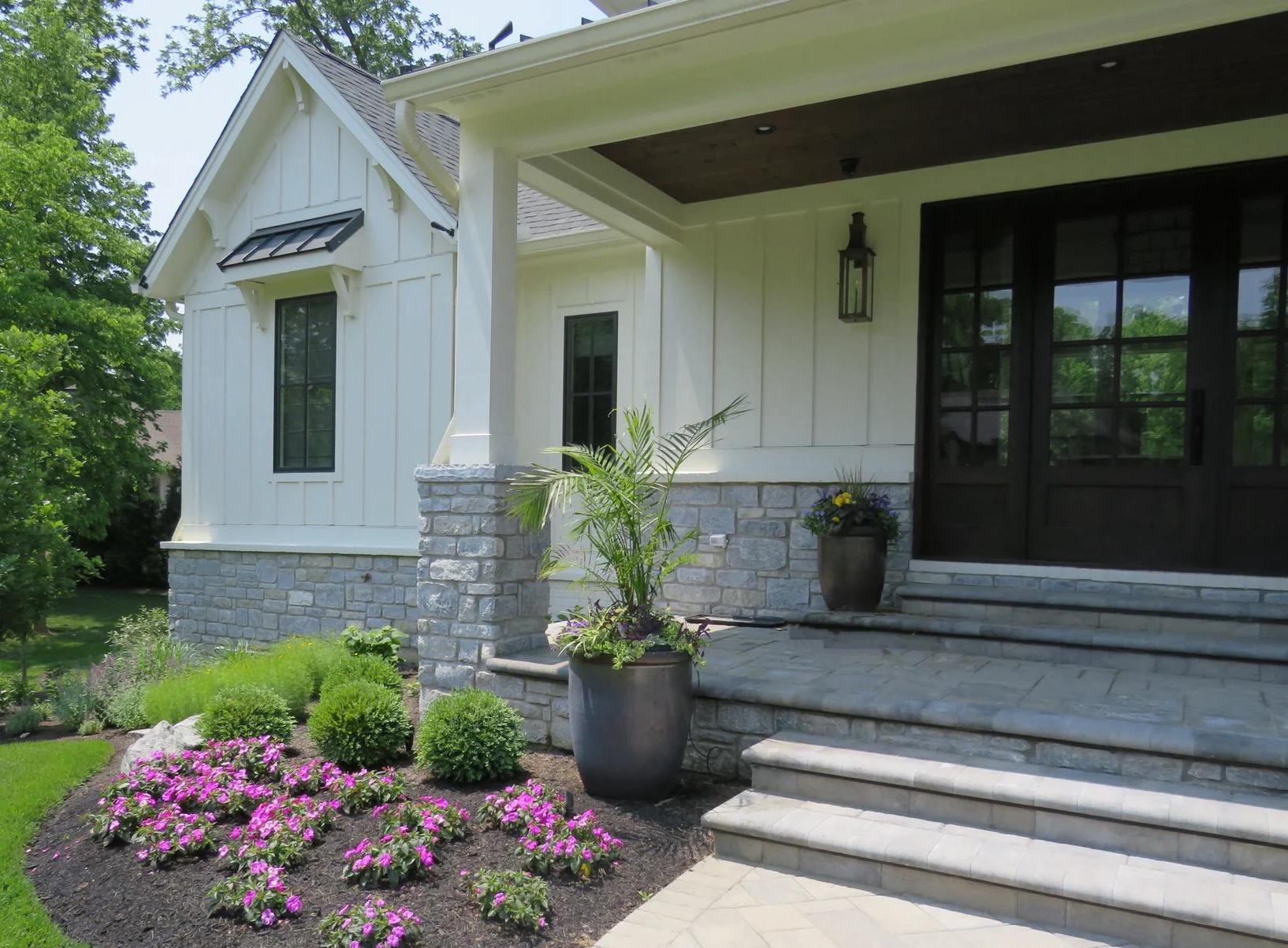 Duluth Real Stone Veneer Porch Wainscoting