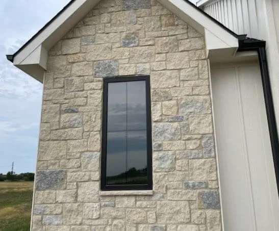 Maple Bluff Real Thin Stone Veneer Exterior Accent Wall