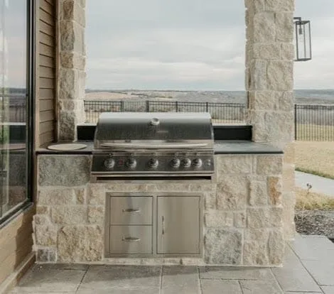 Maple Bluff Real Thin Stone Veneer Outdoor Grill