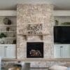 Primavera Real Thin Stone Veneer Fireplace