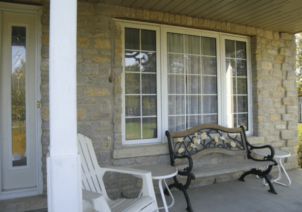 Tropea with Gold Real Thin Stone Veneer Porch