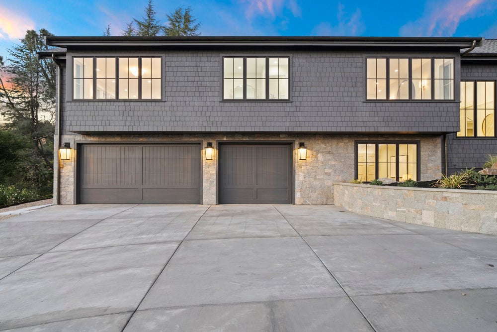 Plymouth Natural Granite Thin Stone Veneer Garage