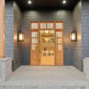 Plymouth Real Thin Stone Veneer Front Entrance Pillars