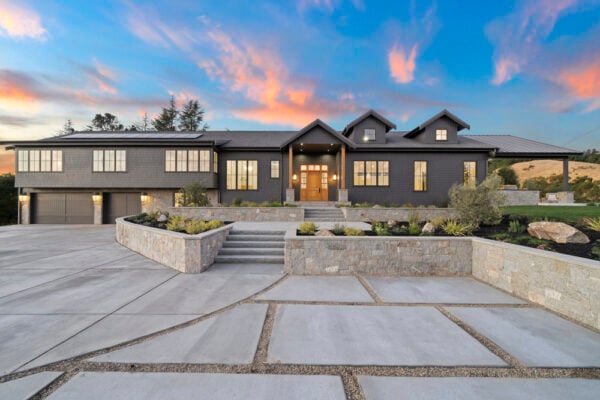 San Francisco Bay Area Home Exterior with Plymouth Natural Stone Veneer