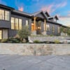 San Francisco Bay Area Retaining Wall with Plymouth Granite Natural Stone Veneer