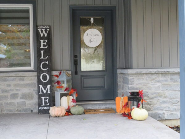 Larchmont Real Thin Stone Veneer Front Entrance Water Table