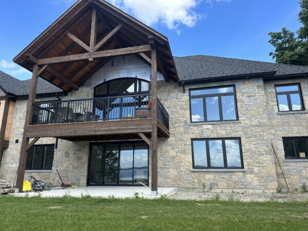 Chateau Natural Stone Veneer Lake House Install