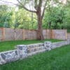 Custom Blend Concord and Custom Mosaic Dublin Real Stone Veneer Landscape Wall Steps